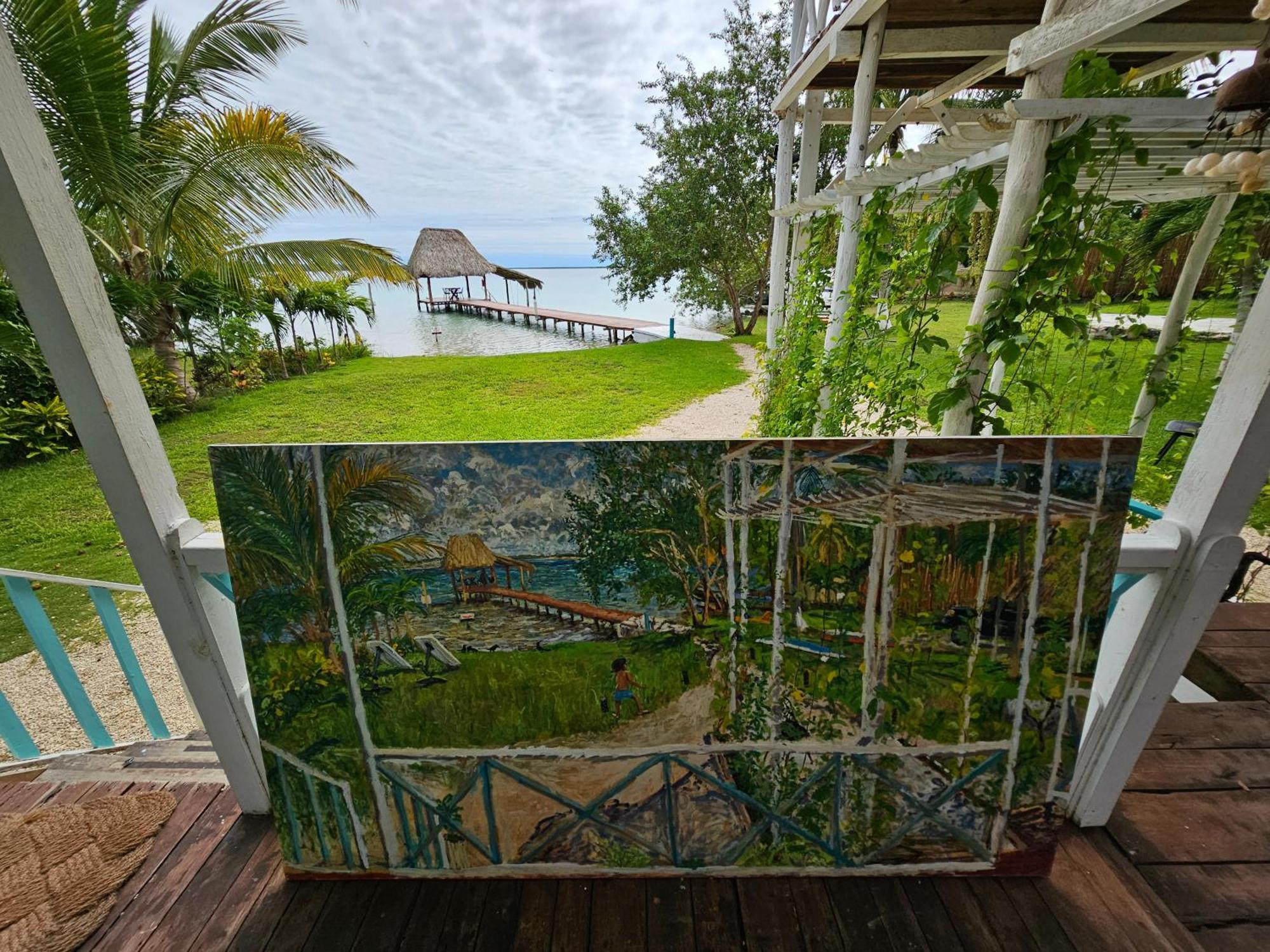Cabana Con Muelle Privado En La Laguna De باكالار المظهر الخارجي الصورة